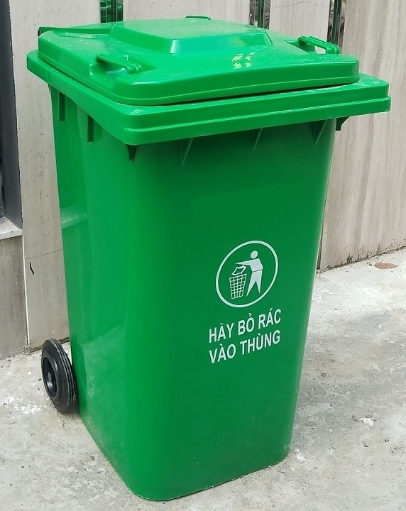 thùng rác nhựa công cộng ngoài trời